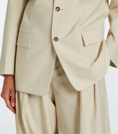 Bottega Veneta Striped wool and cotton blazer | Thumbnail 6 Bottega Veneta Striped wool and cotton blazer | Thumbnail 6