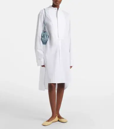 Bottega Veneta Oversized cotton poplin midi dress | Thumbnail 2 Bottega Veneta Oversized cotton poplin midi dress | Thumbnail 2