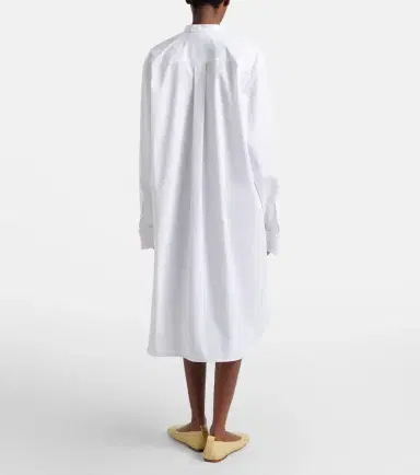 Bottega Veneta Oversized cotton poplin midi dress | Thumbnail 3 Bottega Veneta Oversized cotton poplin midi dress | Thumbnail 3