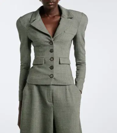 Magda Butrym Herringbone wool-blend jacket | Thumbnail 2