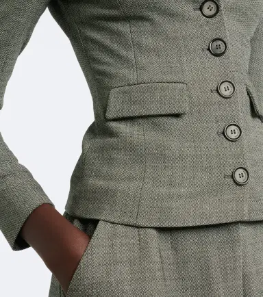 Magda Butrym Herringbone wool-blend jacket | Thumbnail 3
