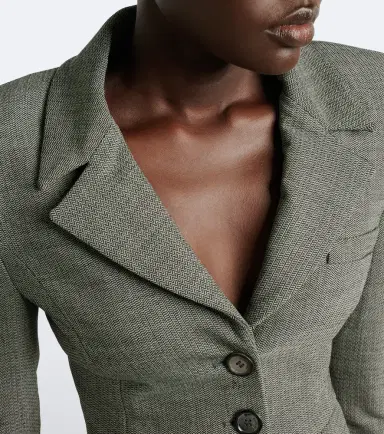 Magda Butrym Herringbone wool-blend jacket | Thumbnail 6