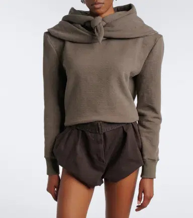 Magda Butrym Cotton-blend jersey hoodie | Thumbnail 2
