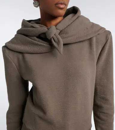 Magda Butrym Cotton-blend jersey hoodie | Thumbnail 3