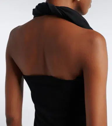 Magda Butrym Floral-appliqué wool-blend gown | Thumbnail 3