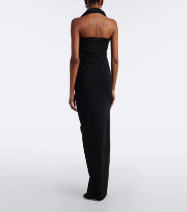 Magda Butrym Floral-appliqué wool-blend gown | Thumbnail 6