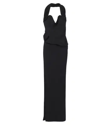 Magda Butrym Floral-appliqué wool-blend gown | Thumbnail 1