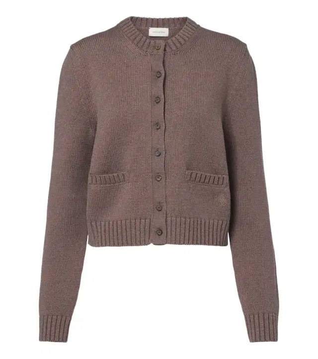 Magda Butrym Ribbed-knit cotton cardigan