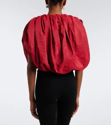 Magda Butrym Silk-blend taffeta crop top | Thumbnail 4