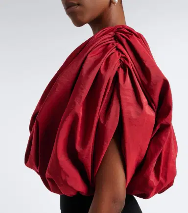 Magda Butrym Silk-blend taffeta crop top | Thumbnail 7