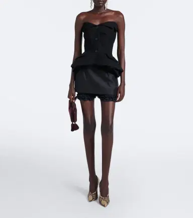 Magda Butrym Peplum cotton bustier top | Thumbnail 3 Magda Butrym Peplum cotton bustier top | Thumbnail 3