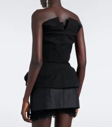Magda Butrym Peplum cotton bustier top | Thumbnail 4 Magda Butrym Peplum cotton bustier top | Thumbnail 4