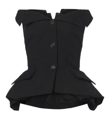 Magda Butrym Peplum cotton bustier top | Thumbnail 1 Magda Butrym Peplum cotton bustier top | Thumbnail 1