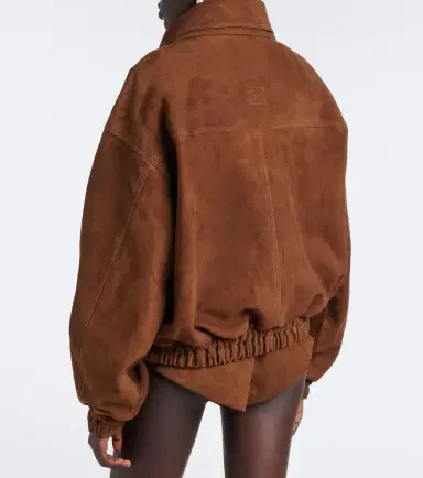 Magda Butrym Suede bomber jacket | Thumbnail 4