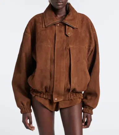 Magda Butrym Suede bomber jacket | Thumbnail 5