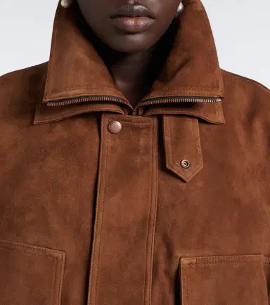 Magda Butrym Suede bomber jacket | Thumbnail 6