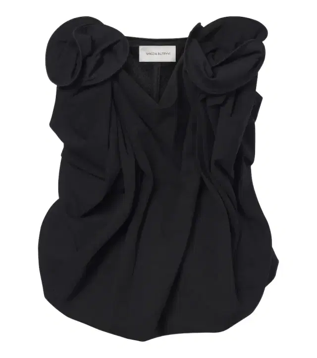 Magda Butrym Floral-appliqué wool-blend top