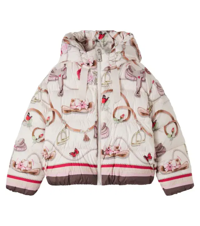 Monnalisa Printed puffer jacket
