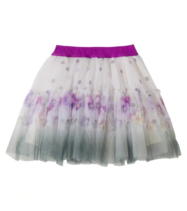 Monnalisa Floral tulle skirt