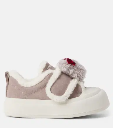 MONNALISA Bow-detail suede sneakers | Thumbnail 5 MONNALISA Bow-detail suede sneakers | Thumbnail 5