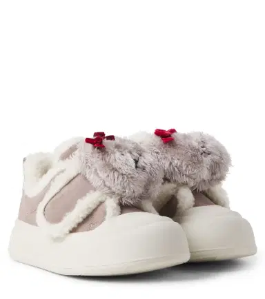 MONNALISA Bow-detail suede sneakers | Thumbnail 1 MONNALISA Bow-detail suede sneakers | Thumbnail 1