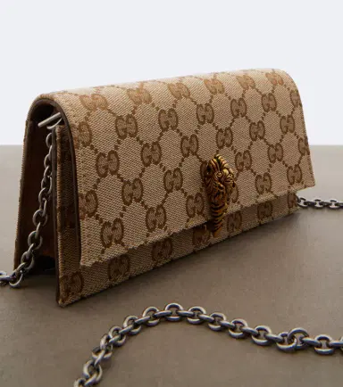 Gucci Dionysus GG canvas wallet on chain | Thumbnail 2