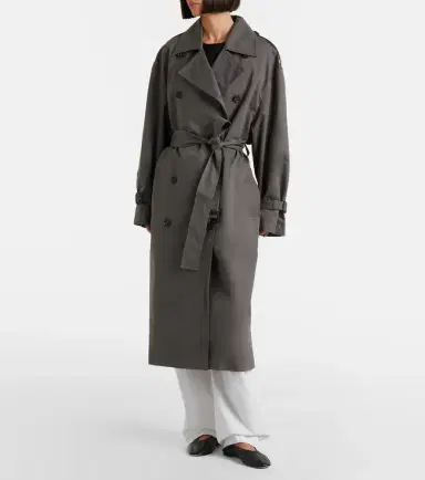 TOTEME Double-breasted cotton-blend trench coat | Thumbnail 7 TOTEME Double-breasted cotton-blend trench coat | Thumbnail 7