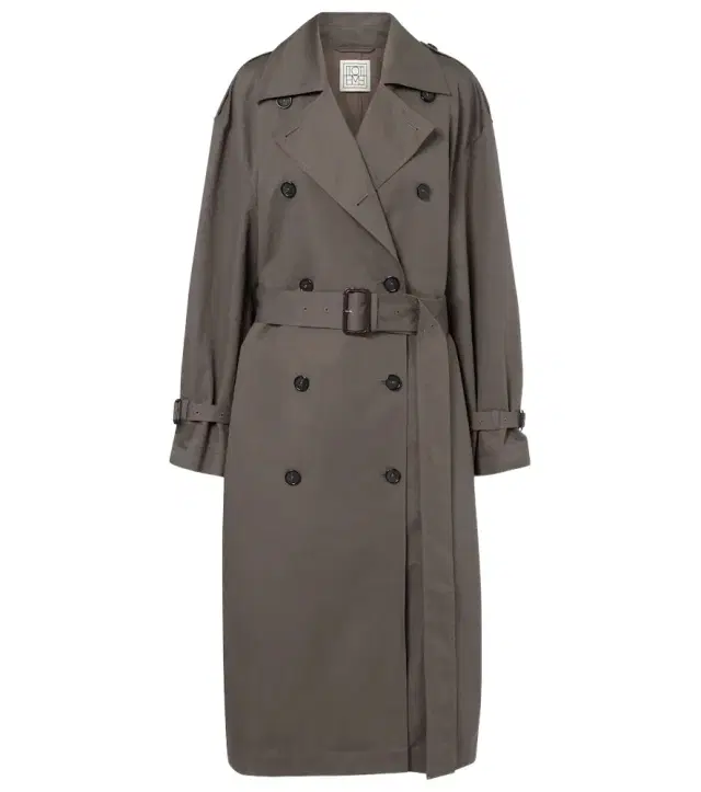 Toteme Double-breasted cotton-blend trench coat