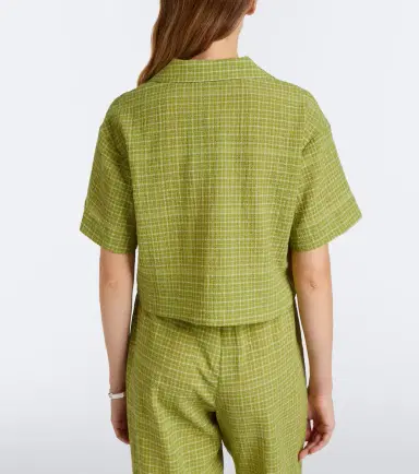 ASCENO Lincoln checked cotton bowling shirt | Thumbnail 4