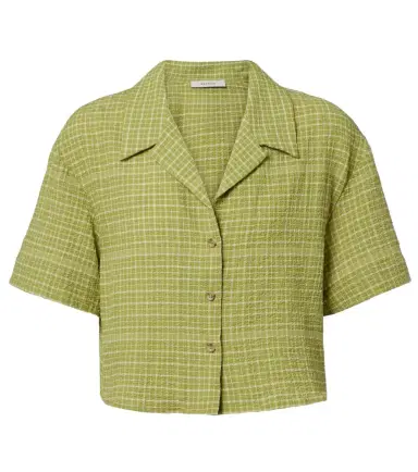 ASCENO Lincoln checked cotton bowling shirt | Thumbnail 1