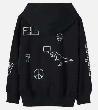 MOLO Marley cotton-blend fleece zip-up hoodie | Thumbnail 3