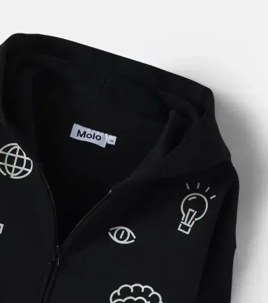 MOLO Marley cotton-blend fleece zip-up hoodie | Thumbnail 4