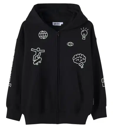 MOLO Marley cotton-blend fleece zip-up hoodie | Thumbnail 1