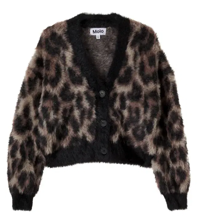 Molo Gilly leopard-print cardigan