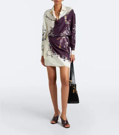 Versace Printed silk twill shirt | Thumbnail 4 Versace Printed silk twill shirt | Thumbnail 4