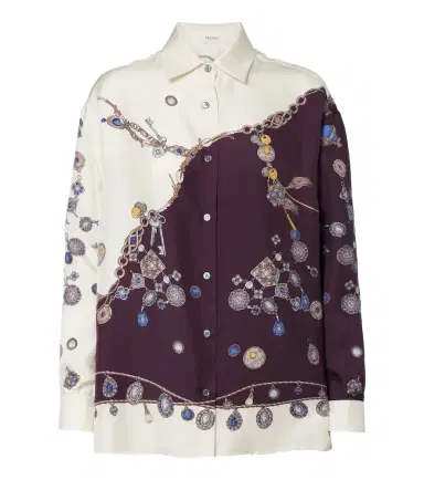 Versace Printed silk twill shirt | Thumbnail 1 Versace Printed silk twill shirt | Thumbnail 1