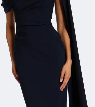 Roksanda Maite caped crêpe midi dress | Thumbnail 4