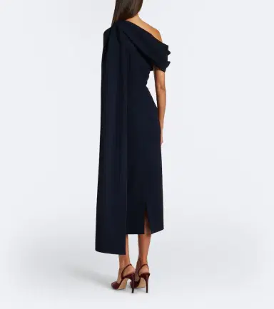 Roksanda Maite caped crêpe midi dress | Thumbnail 5