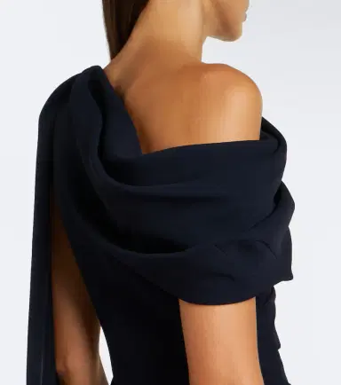 Roksanda Maite caped crêpe midi dress | Thumbnail 6