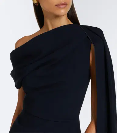 Roksanda Maite caped crêpe midi dress | Thumbnail 7