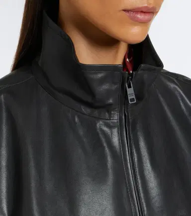 Prada Cropped leather jacket | Thumbnail 2 Prada Cropped leather jacket | Thumbnail 2