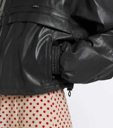 Prada Cropped leather jacket | Thumbnail 4 Prada Cropped leather jacket | Thumbnail 4