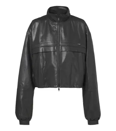 Prada Cropped leather jacket | Thumbnail 1 Prada Cropped leather jacket | Thumbnail 1