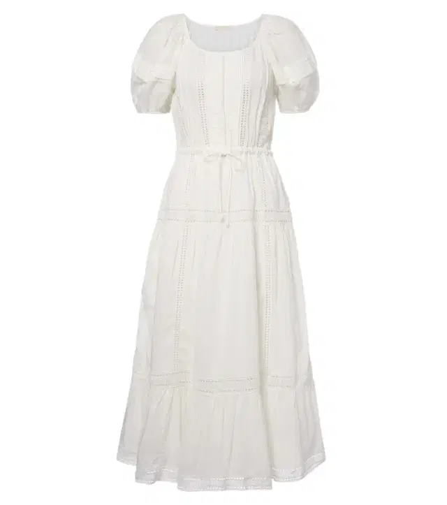 Ulla Johnson Isolde embroidered tiered cotton midi dress