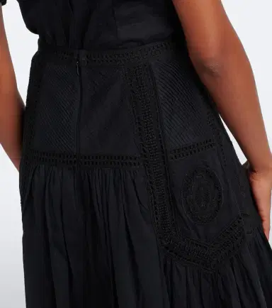 Ulla Johnson Alice embroidered tiered cotton midi skirt | Thumbnail 3