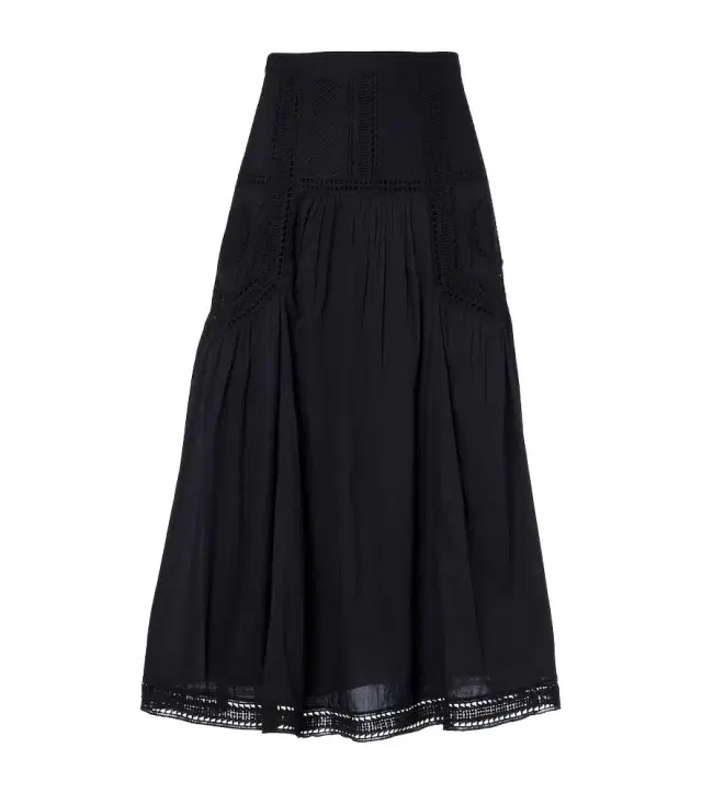 Ulla Johnson Alice embroidered tiered cotton midi skirt