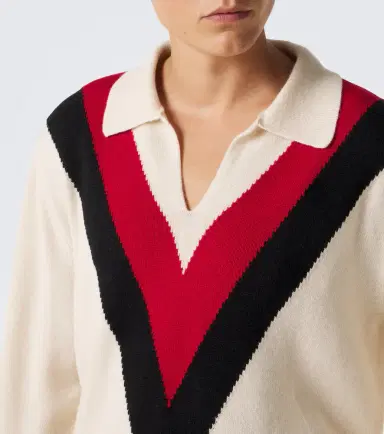 Valentino Jacquard cashmere polo sweater | Thumbnail 2 Valentino Jacquard cashmere polo sweater | Thumbnail 2