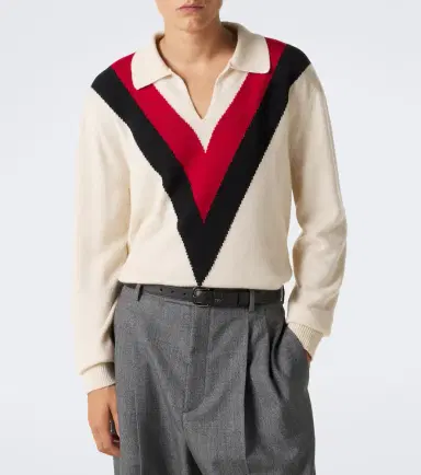 Valentino Jacquard cashmere polo sweater | Thumbnail 5 Valentino Jacquard cashmere polo sweater | Thumbnail 5