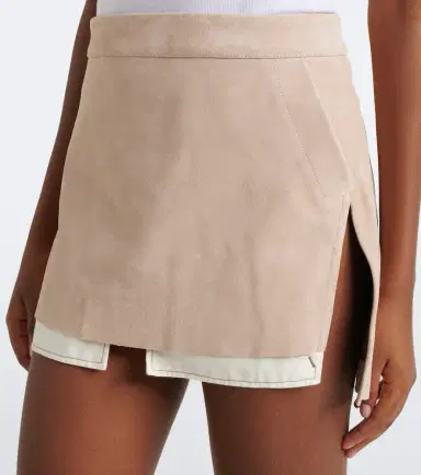 Rick Owens Fog suede miniskirt | Thumbnail 2