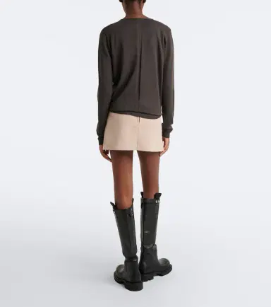 Rick Owens Fog suede miniskirt | Thumbnail 4